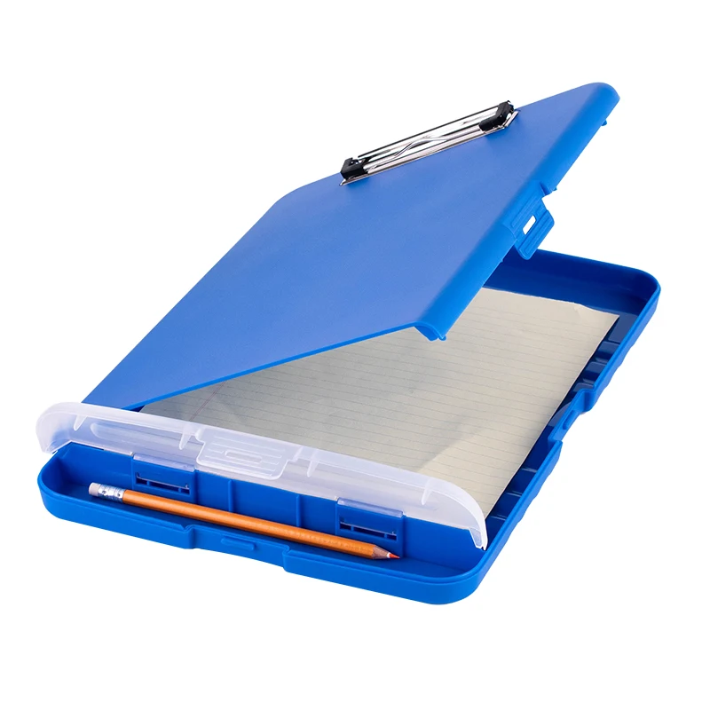Custom multifunction A4 size waterproof plastic practical storage foldable nursing clipboard