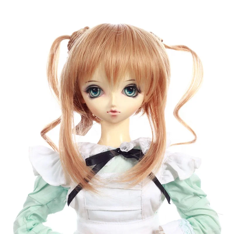 Wholesale BJD and Blythe heat resistant fiber doll wig customized high-quality handmade doll hair