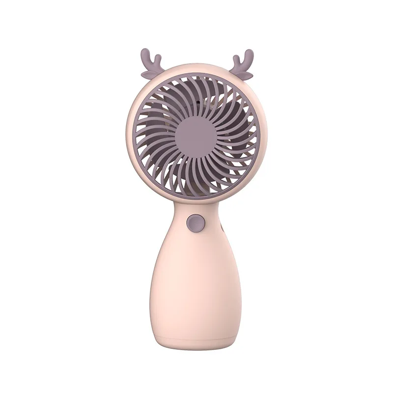 factory wholesale mini USB cartoon lanyard portable electric fan pocket out rechargeable handheld desktop lovely  student fan