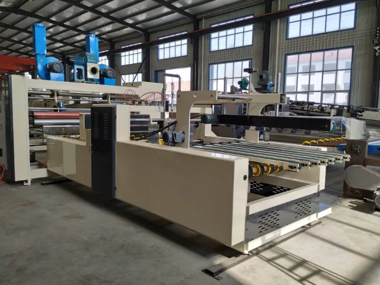 automatic box forming machine corrugated carton printing slotting die cutting folder gluer machine with stacker