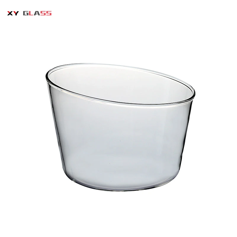 classical product borosilicate glass termo proof food sundae water icecream bowl