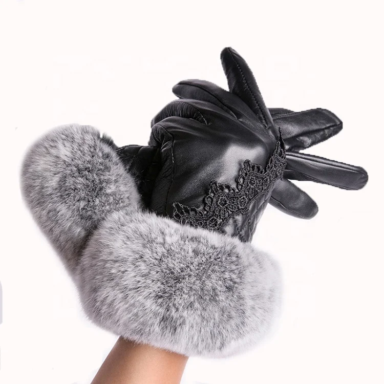 
Cold-resistant And Warm Women Winter Sheepskin Hand Gloves 
