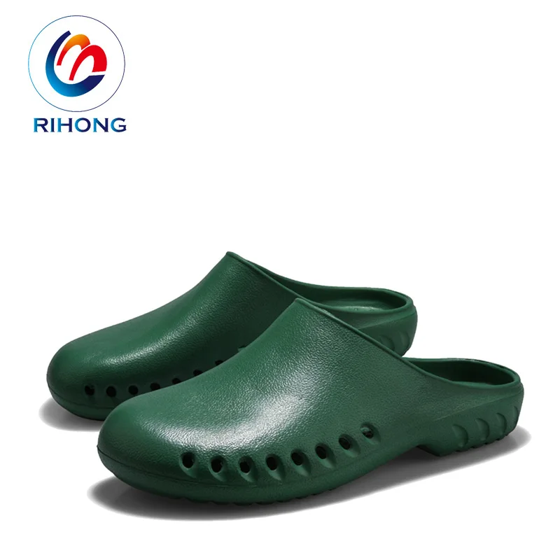 top quality colorful custom logo garden hospital medical nurse doctor garden shoes sandal eva clog for men