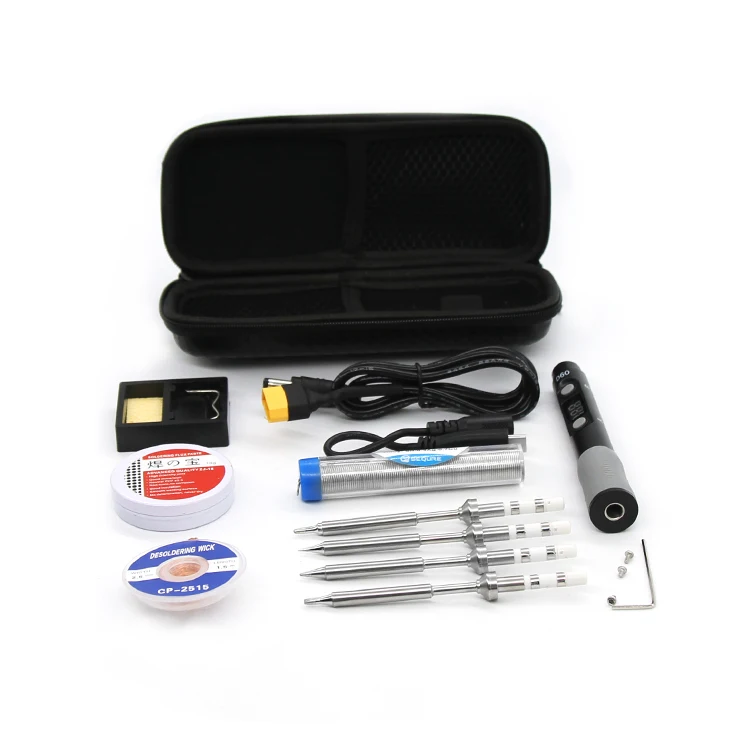 температурой комплект 60 Вт паяльник для подключения к цифровой мультиметр Электрические паяльники сварочные инструменты набор