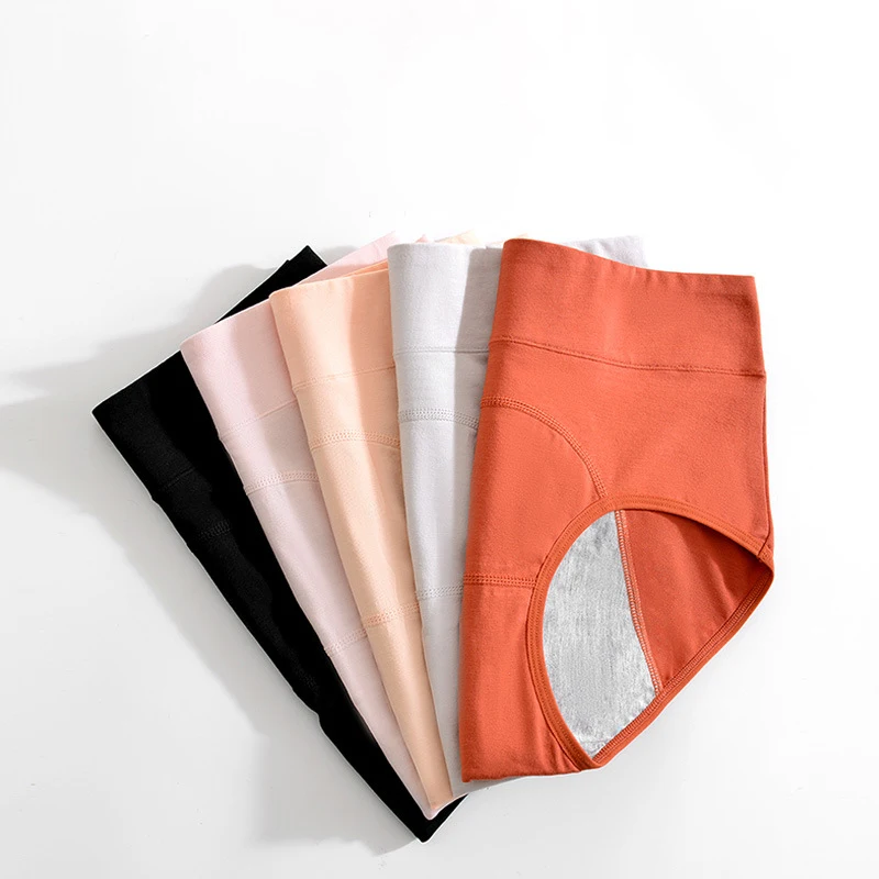 Leak-proof Incontinence Underwear & Menstrual Panties Women Period Pants Menstruation Warm Cotton Panty