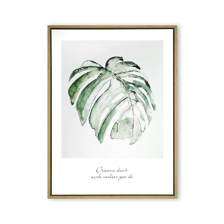 Оптовая продажа Высокая wuality Современная живопись маслом листья Настенный декор книги по искусству холст