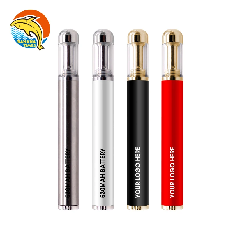 Bananatimes hot selling 510 pen glass ceramic coil vape portable custom color vape starter kit