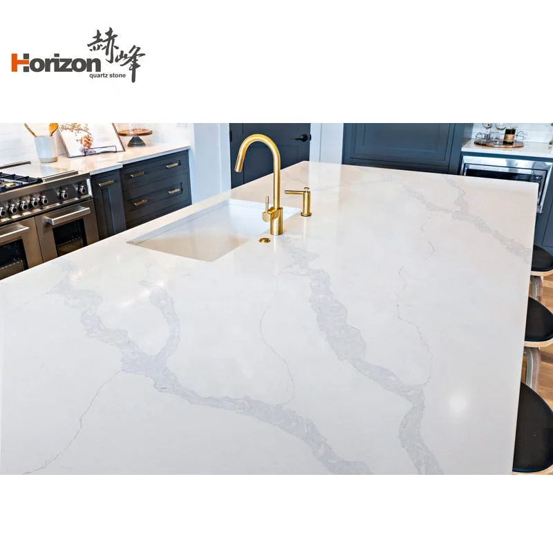 Horizon искусственный камень кварцевые столешницы calacatta белый кварц для