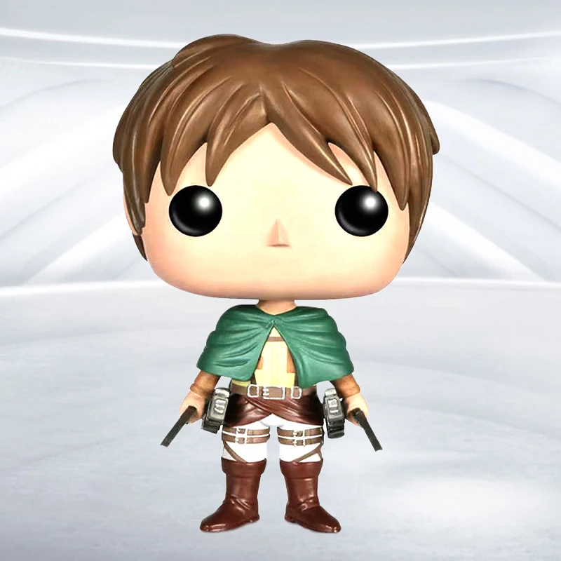 Anime Attack On The Giant Q Version Pvc Alan Yeager Figure Three Ika Ackerman Vinyl Figure Model Collection Toys Gift Doll