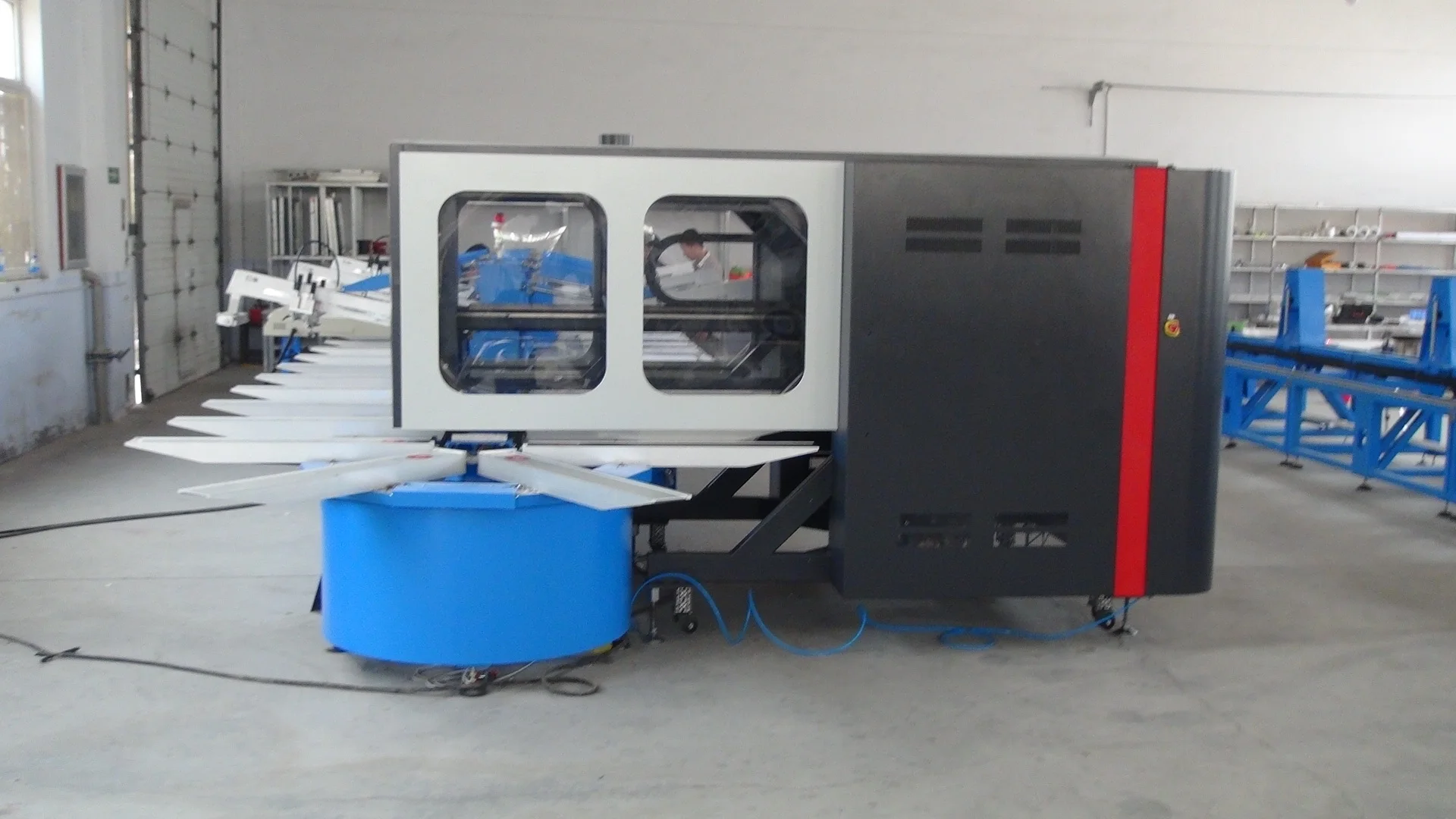 Latest Products muti Colors Full Auto Oval Screen Printing Machine with HJD-A