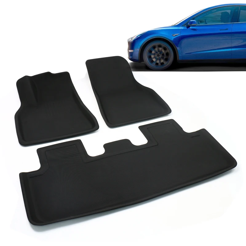 Luxury Custom Anti Slip 3D Tpr Xpe Tesla Model Y Car Mats Floor