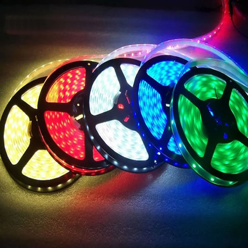 Высокий CRI динамический белый CCT 12/24 В 2 в 1 двухцветный 60 светодиодов 5050 Гибкие светодиодные ленты