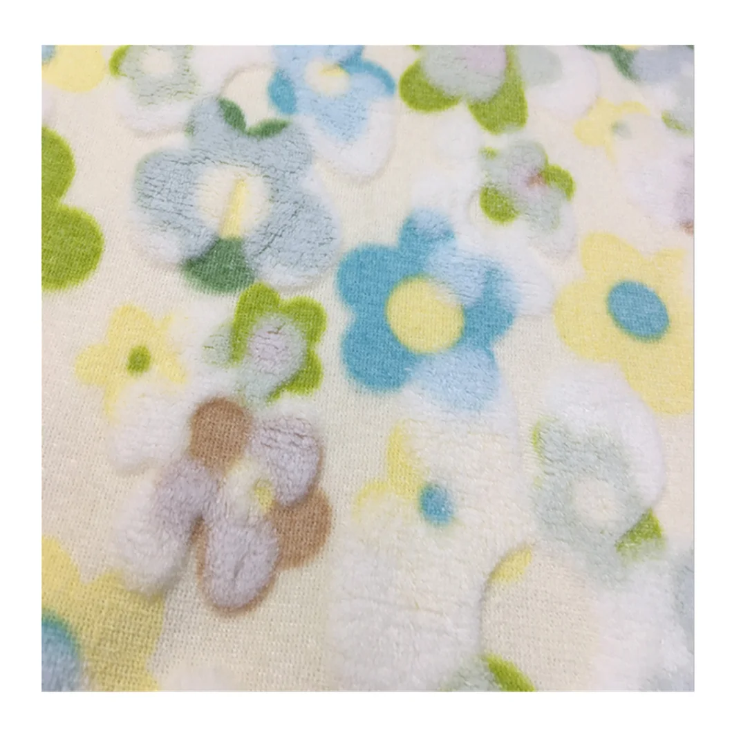 Hot selling fabric flannel fleece soft printed baby flannel fabric sales