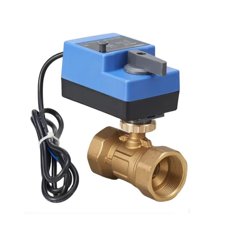 Winvall 3V 12V 24VDC Motor Operated Ball Valve Electric Actuator with Manual Handle Motorized Control Valve DN15/20/25/32/40/50