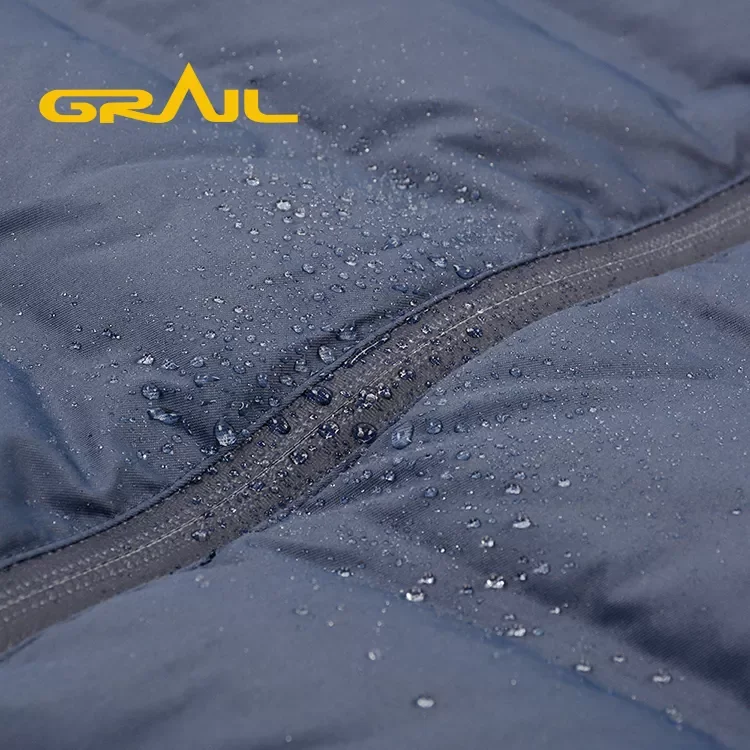 New design dark blue jackets long sleeve duck down puffer coat mens with waterproof zipper