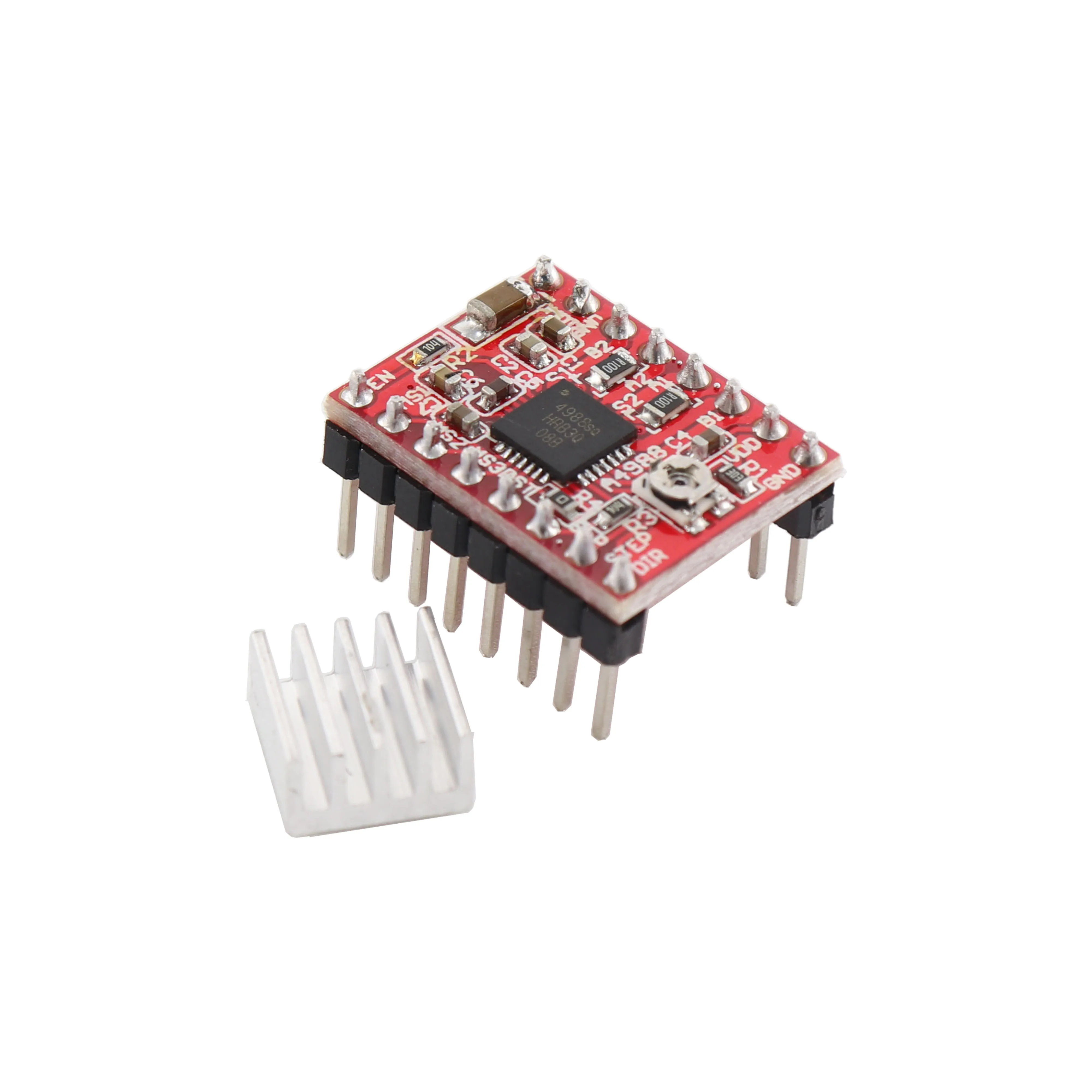HanBuild   Stepping motor Reprap Stepper Driver A4988 Stapper motor Driver Module met Heatsink for 3D printer