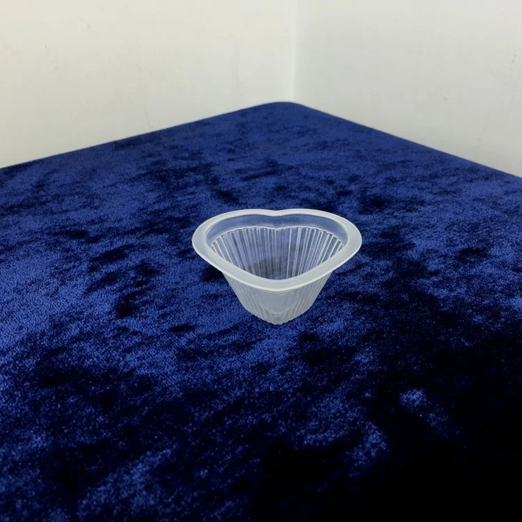 
25ml Clear Food Grade Mini Pudding Fruit Chocolate Square Shaped Plastic PP Cup With Cover 