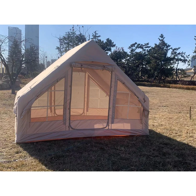 Large Inflatable Party Tent Glamping 6 Person Portable Inflatable Beach Tent With Windows For Outdoor Camping