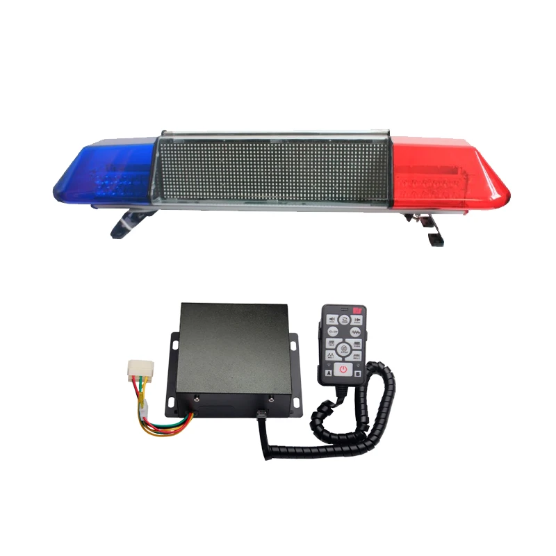 Car Alarm Security System Emergency Strobe Flashing Long Row Of Led Warning Lights