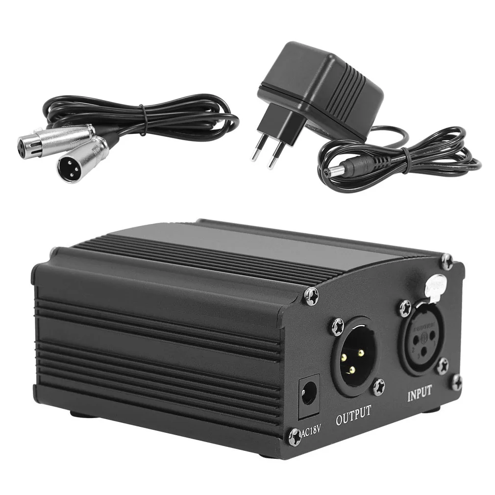 Профессиональная машинка для стрижки 48V phantom источник питания конденсаторный микрофон музыка оборудование с USB кабель + XLR Сделано в Китае 3-дюймовая пленка мужского и женского пола