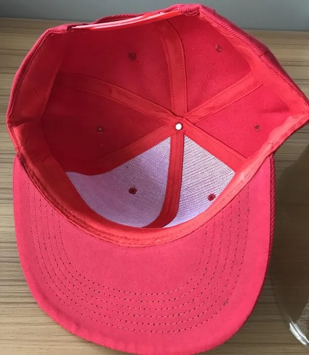 Wholesale Custom Red Big Visor Hat Gorras Snapback Hat Cap