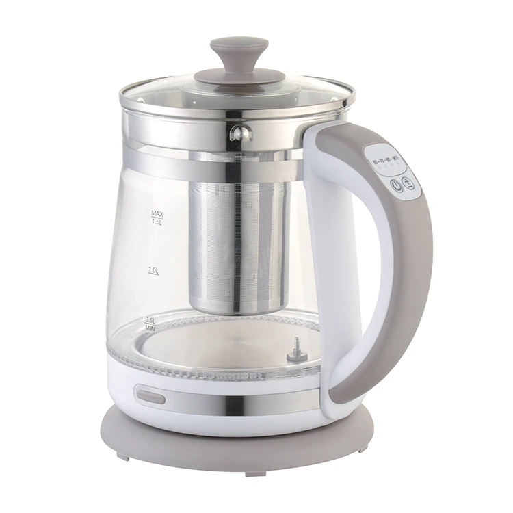 Tea Maker Temperature control 5 color led light Digital Glass Electric Kettle 2200w