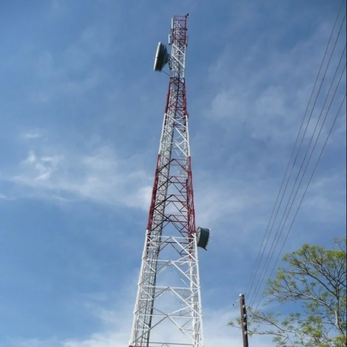 4 Leg tube self supporting steel hot galvanized telecom telecommunication communication steel cell wifi antenna tower