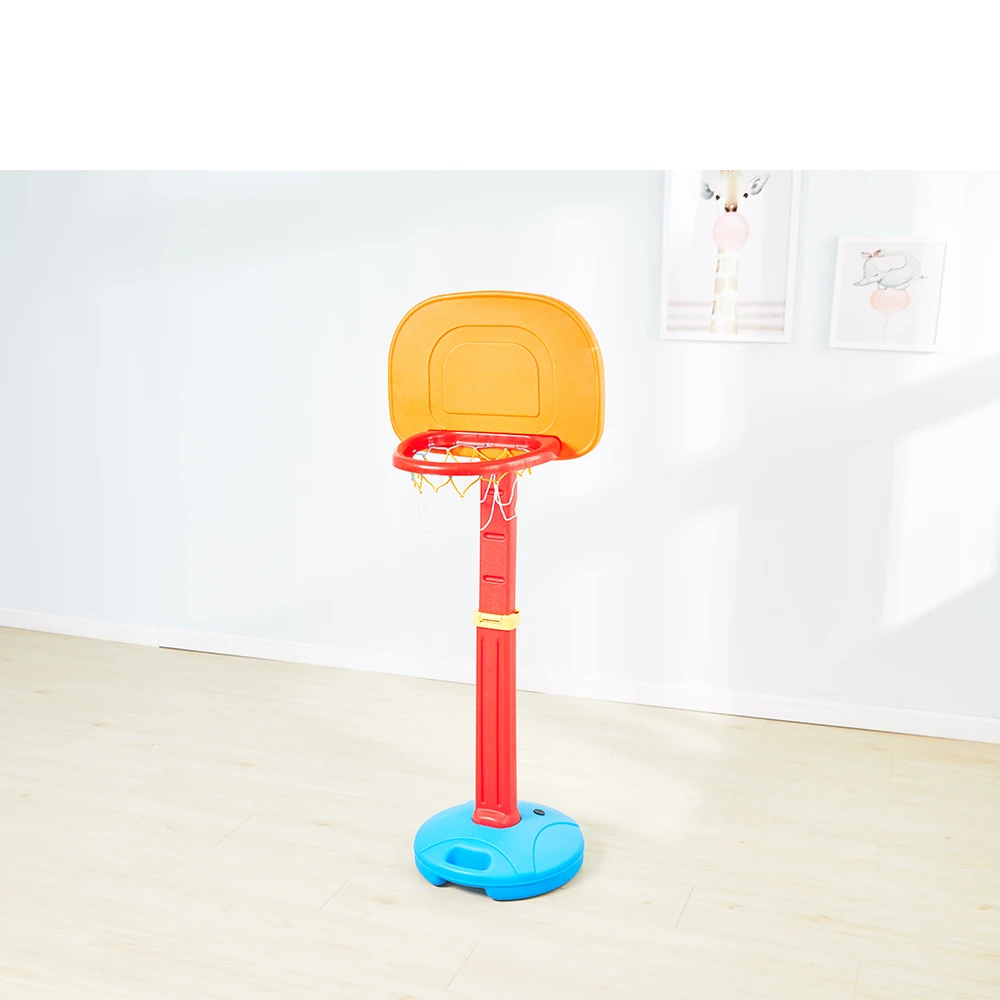 Kids Indoor Basketball Sport Toys Plastic Height Adjustable Basketball Stand Hoops