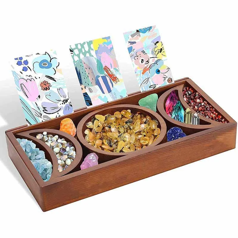 Custom Ornate Engraved Luxury Hand Made Box For Tarot Card Tarot Display Stand