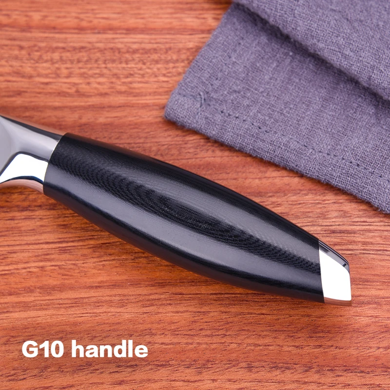 
8 Inch VG10 Handle 440C High Carbon Steel Cleaver Chef Kitchen Slicing Knife 