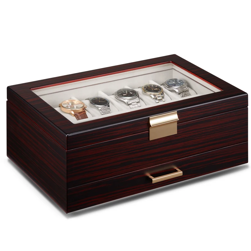 Jewelry Boxes Case Display PU Leather Watch Box Case Professional Holder Organizer for Clock Watches Case