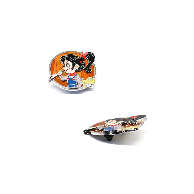 Personalized High Quality Customized Bulk Metal Brooch Pins Wholesale Hard Enamel Lapel Pins For Clothing