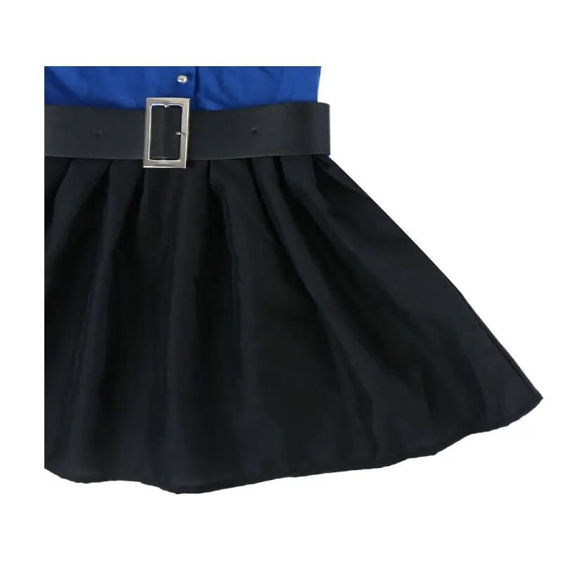 Children Police Cosplay Costume Halloween Carnival Party Role Play Clothing For Boys And Girls Police Costume Skirt