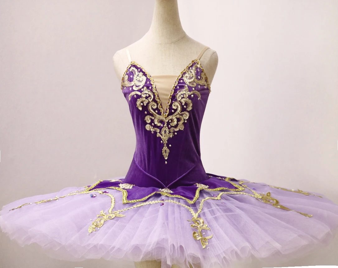 New purple velvet leotard design adult or childer ballet tutu skirt Accept custom .New--03