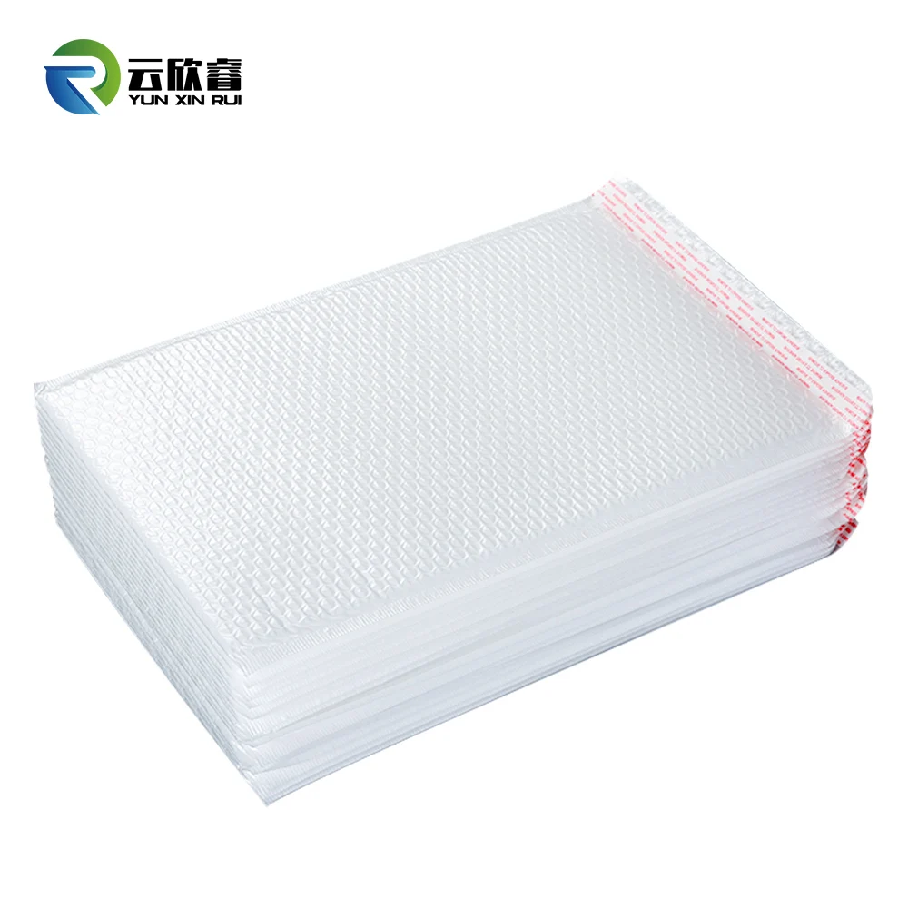
150*180+40mm Pearly wholesale bubble mailer white padded envelopes poly bubble mailer bag 