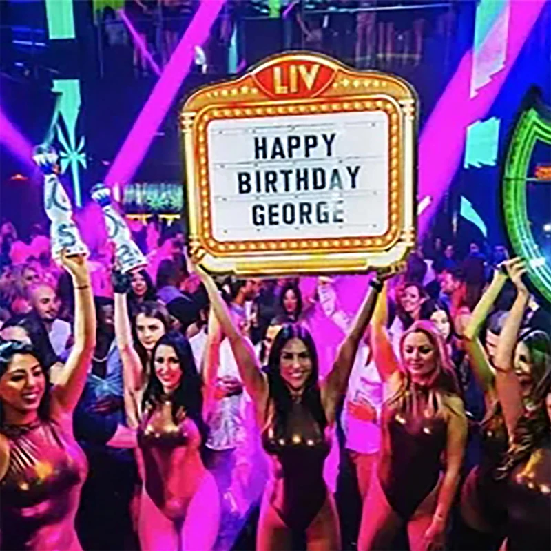 min message board for night clubs club led acrylic