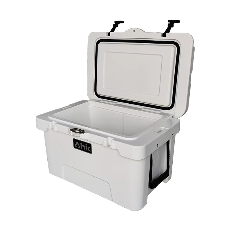 35QT Customizable Portable Durable Wine & Food Insulated PE Cooler Hard Ice Chest Beach Party Use  Custom Letter Logo Print