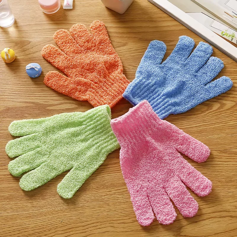 Shower Peeling Korean Exfoliating Mitt Scrubber Glove Soft Back Body Massage Sponge Wash Skin Moisturizing Spa Shower Bath Glove