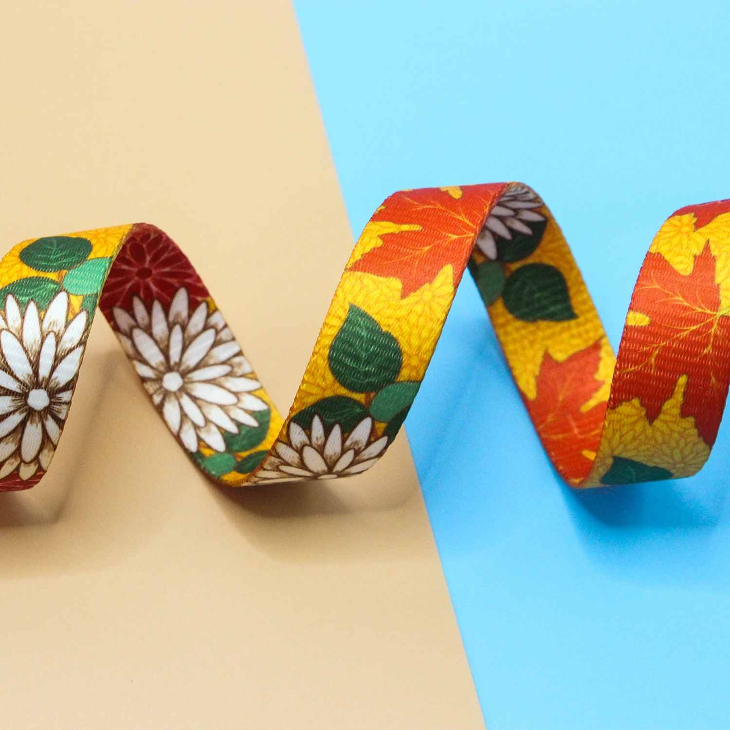 Factory Strap Printed Retractable Barrier Printed Webbing With Stars Custom Printed Webbing Polyester For Pet Collars Leashes