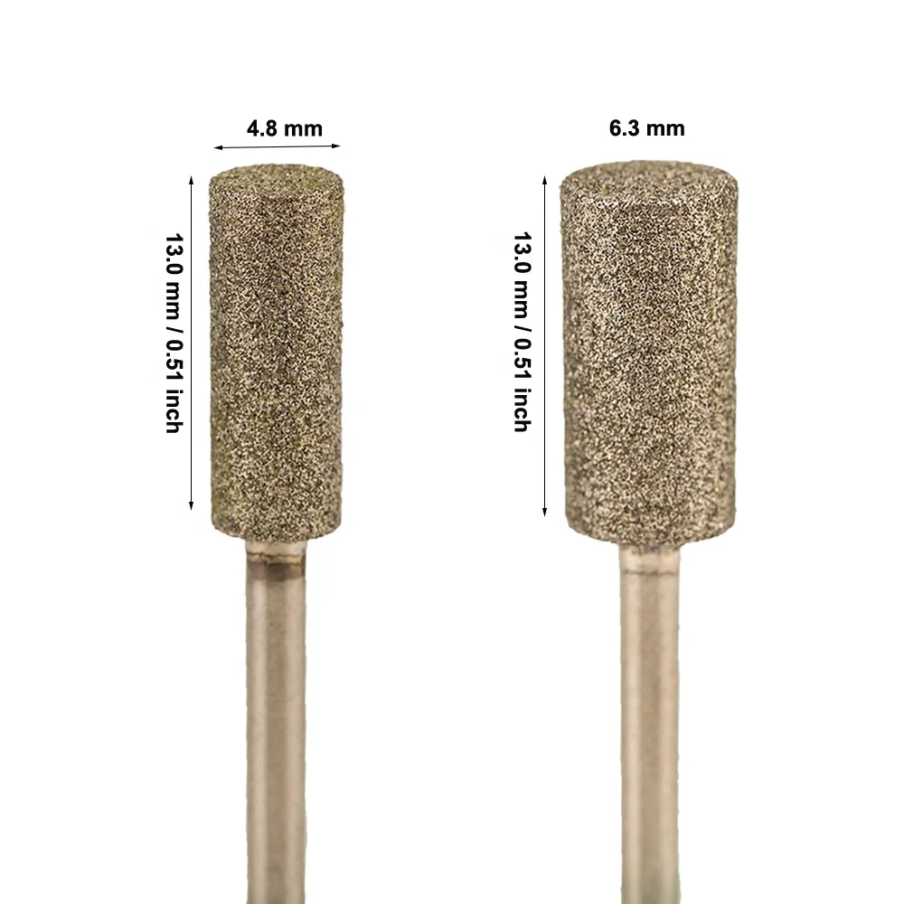 Wholesale Rotary Burrs Grinding Head Tips Electric Filling  Barrel Manicure Clean Diamond Cuticle Nail Drill Bits Russian