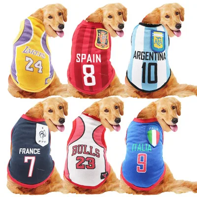 Fashion and  comfortable dog summer clothes mesh material large dog clothes