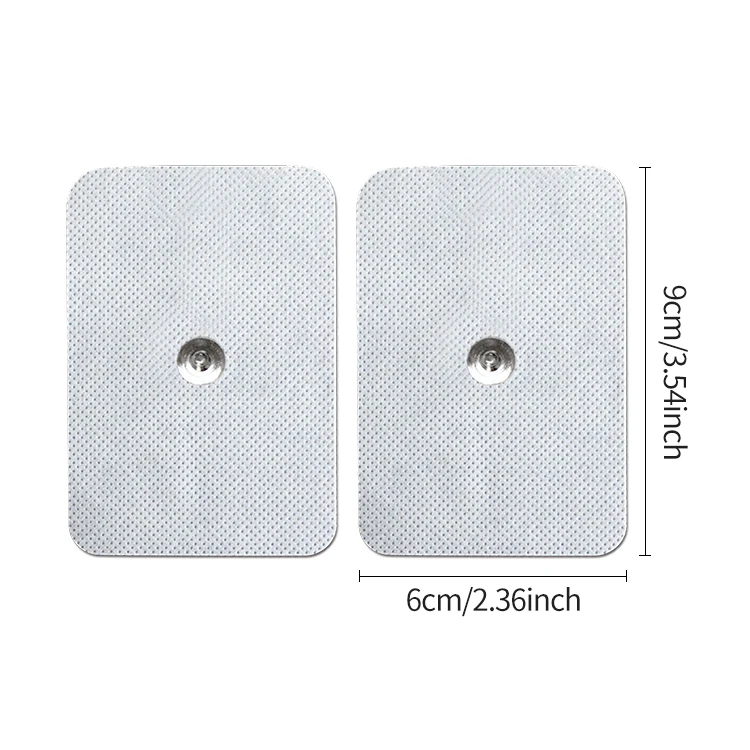 SKYFOREVER high-sensitivity skin-tone 60*90MM 3.5mm button non-woven Tens equipment patch for body health