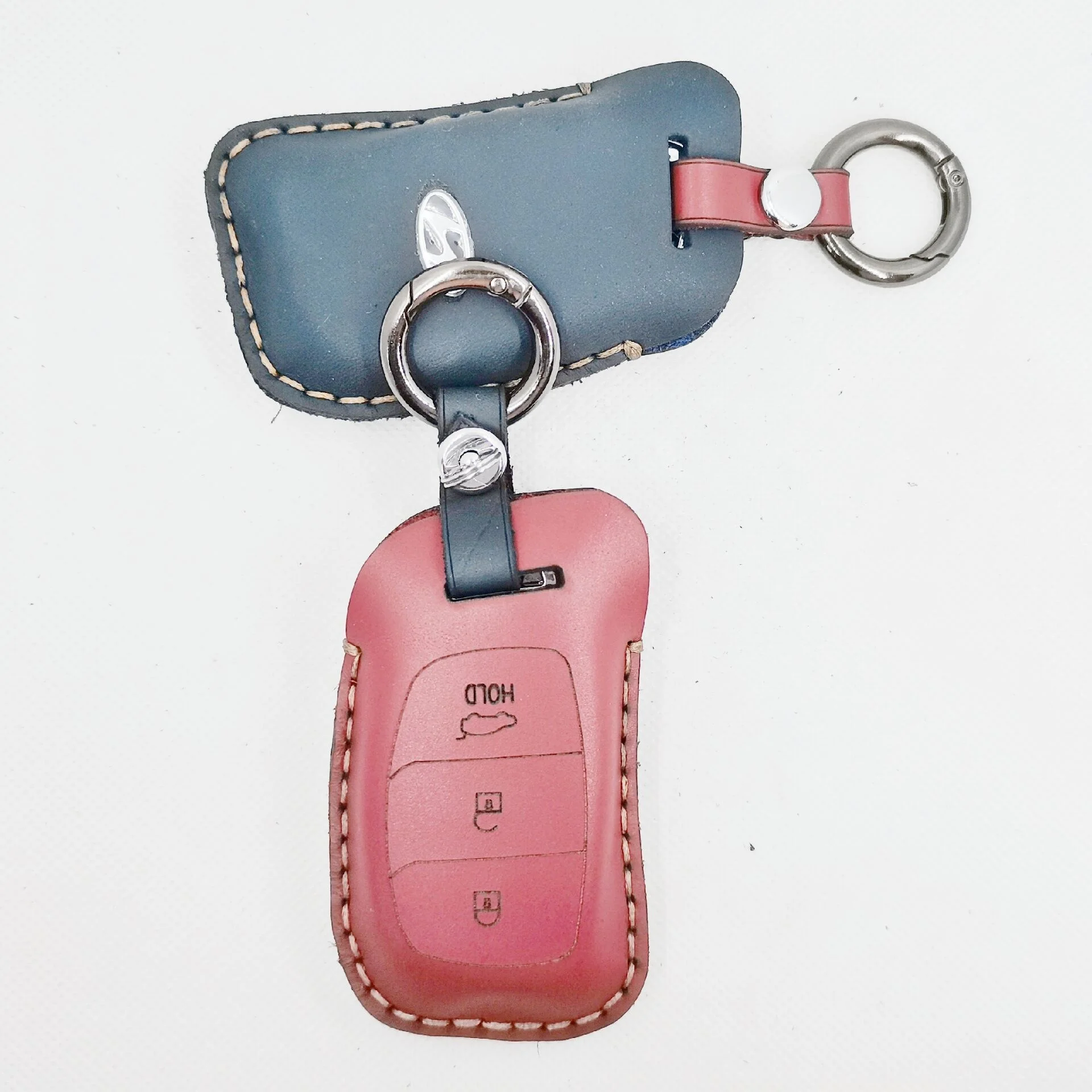 Car Key Case Leather Smart Remote Cover Keychain Protect Bag For Hyundai IX30 IX35 IX20 Tucson Elantra Verna Sonata Accessories-3.jpg