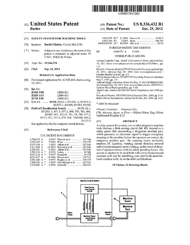 
Technology and Prototype Patent for Sale in U.S. 