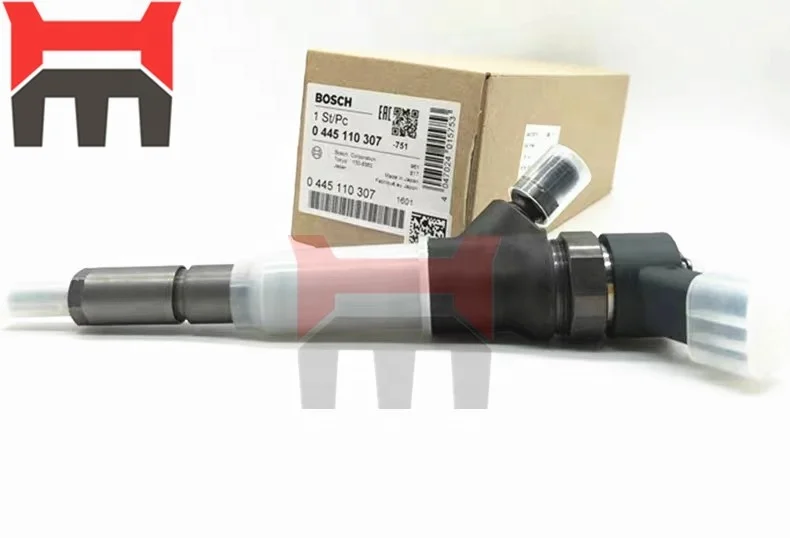 4D95LE-5 ENGINE Fuel Injector 0445110307 6271-11-3100 For PC60-8 PC70-8 PC110-8 PC130-8 Excavator parts