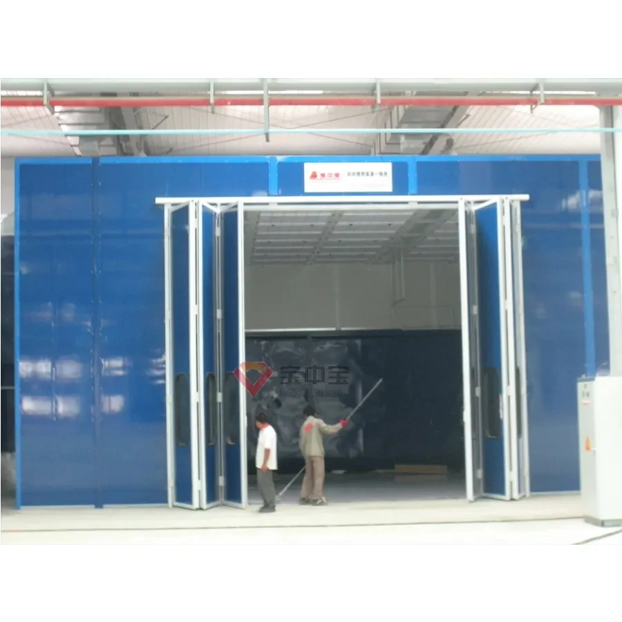 Customized Large Industrial Baking Spray Booth Paint Line aerospace paint booth for Train/Aircraft Parts