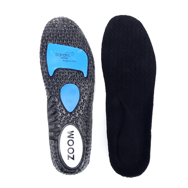 New Design Air Cushion Sport Insoles Poron Shock Absorption Breathable High Elastic Soft Insoles