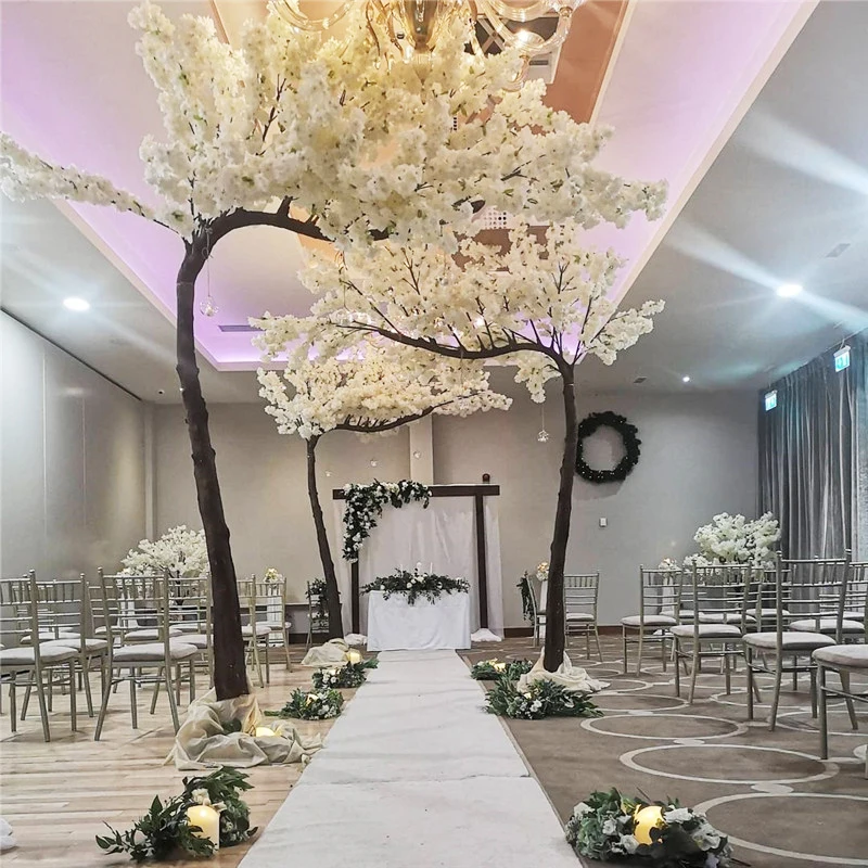Japanese silk artificial cherry blossom tree wedding decor flower wedding ornamental plants wishing tree