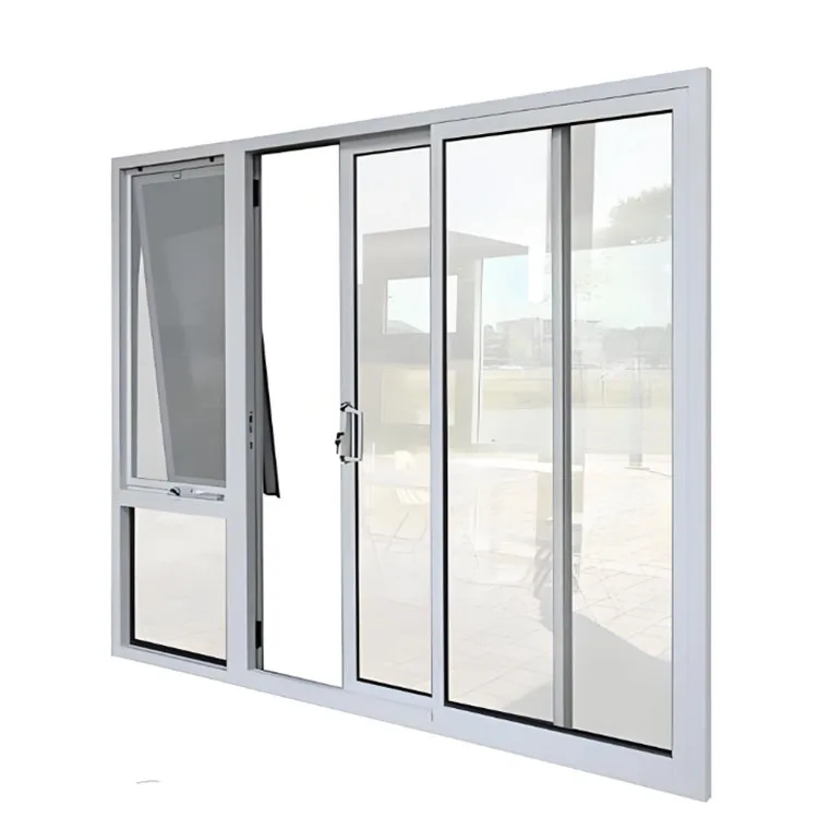 Стеклянный лист 6 мм-12 мм UPVC рамка PVB многослойное стекло звуконепроницаемое раздвижное окно