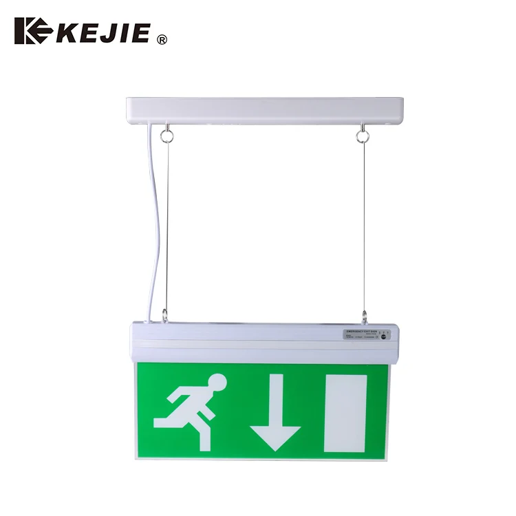 Emergency Light Customized Rechargeable Led Exit Light Sign For Emergency